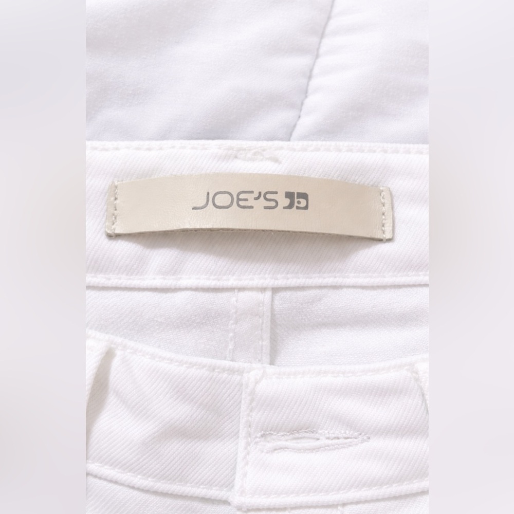 JOES THE LARA MID RISE CIGARETTE ANKLE Jean STRETCH WHITE size 4 raw hem cotton - Picture 9 of 16